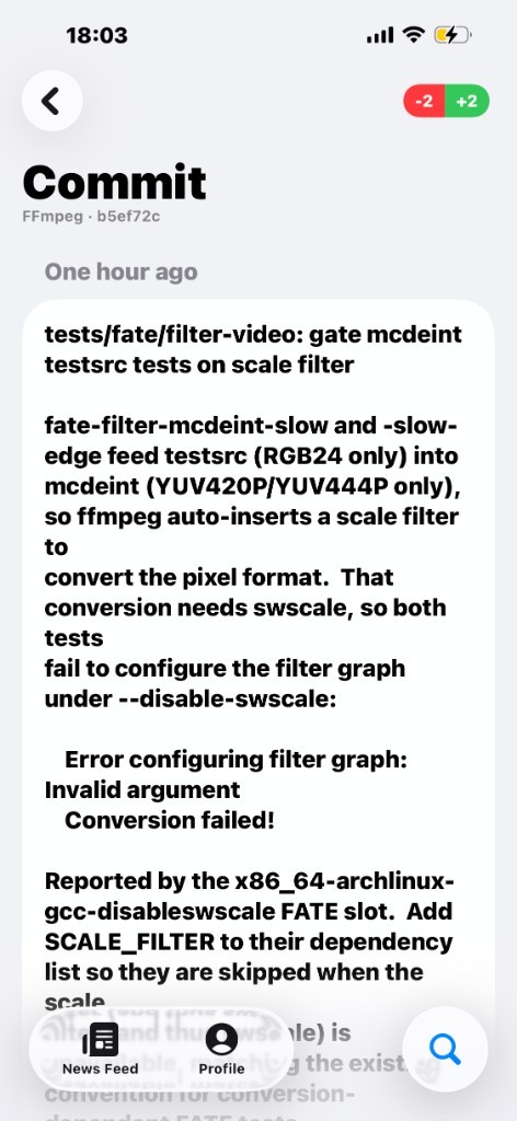 Commit detail on Octodoge